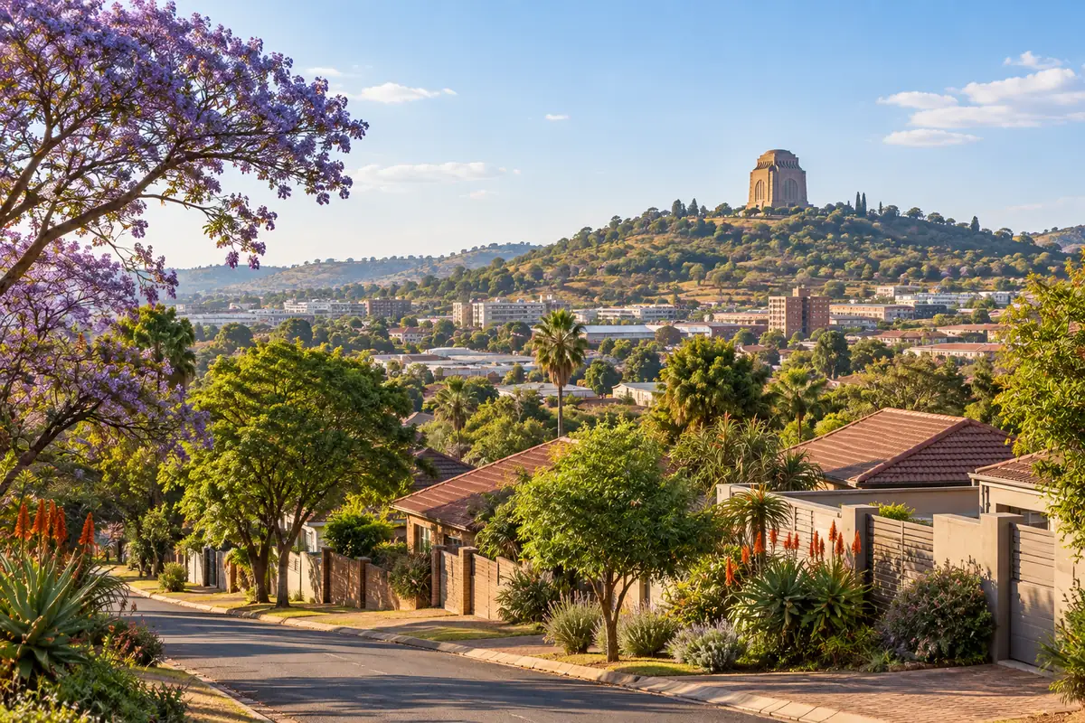 Pretoria West outlook with the Voortrekker Monument